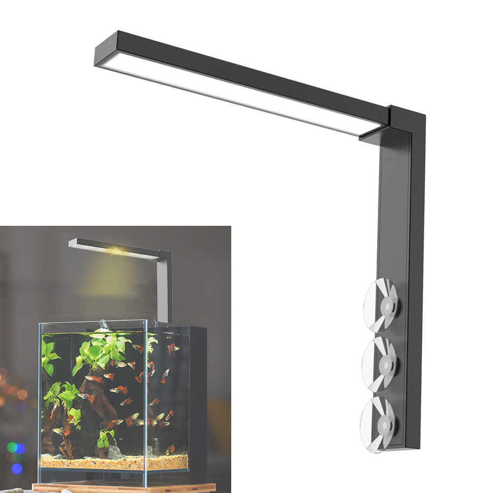 Aquarium Plant Light - Luz LED ABS para pecera pequeña,