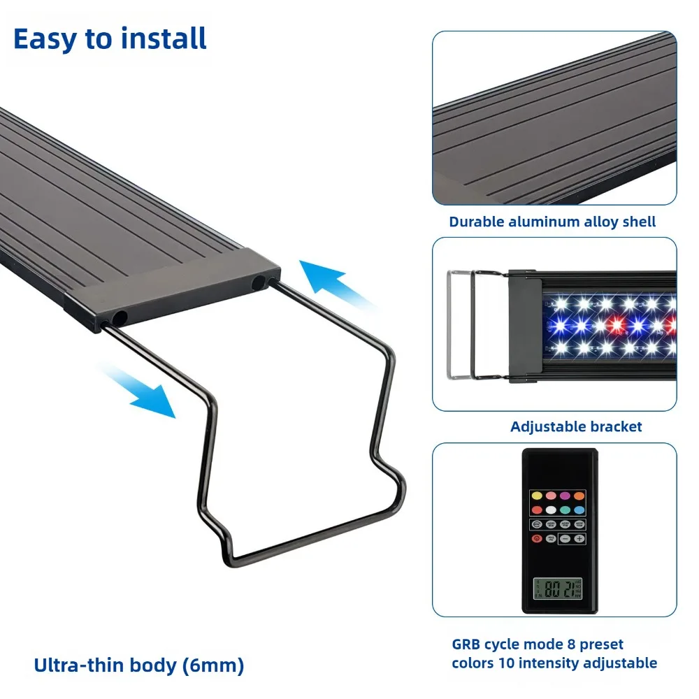 Planted Aquarium Algae Control - Luz LED programable para acuario, luz