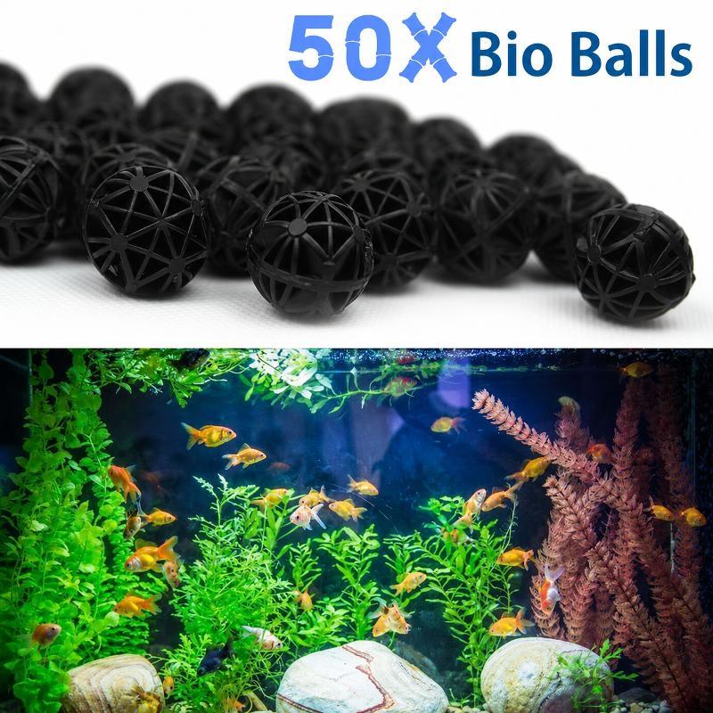 Aquarium Fertilizer - 50 Piezas de Bolas de Filtro