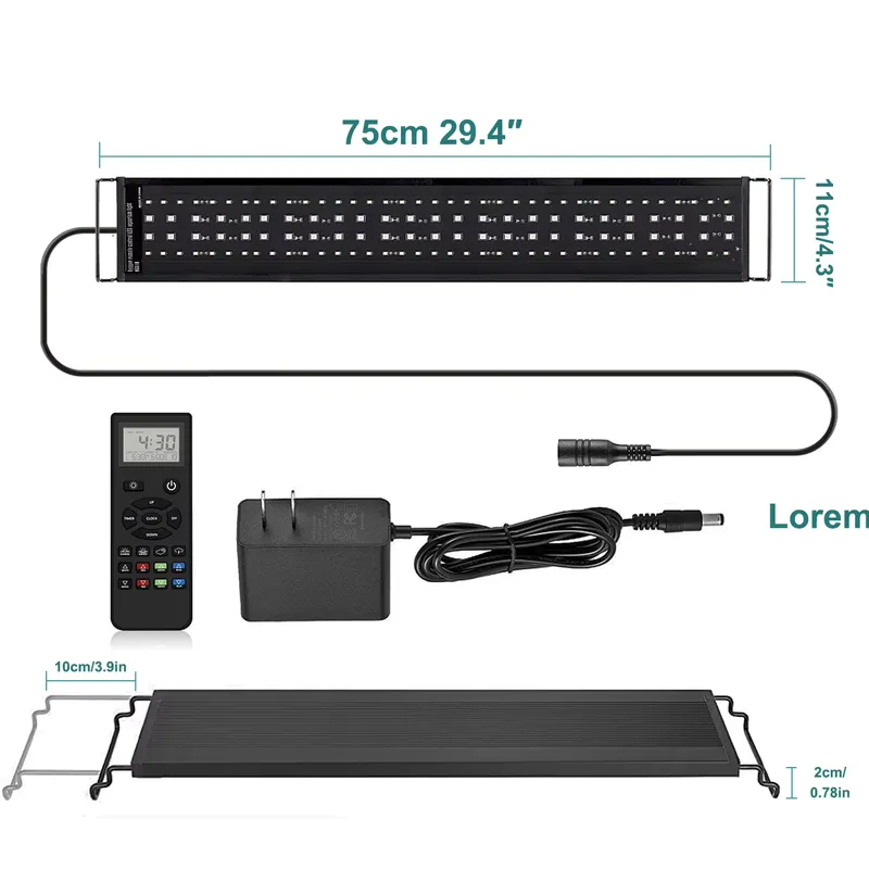 Live Plant Aquarium - Lámpara LED Profesional para Acuario SIROKA