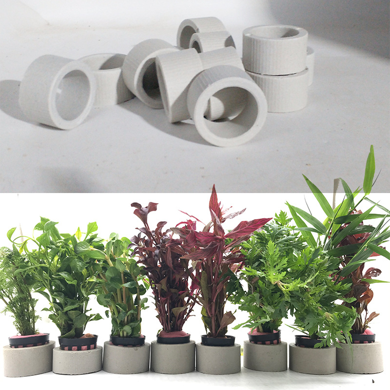 Plant Aquarium Pot - Anillo de cerámica para decoración de