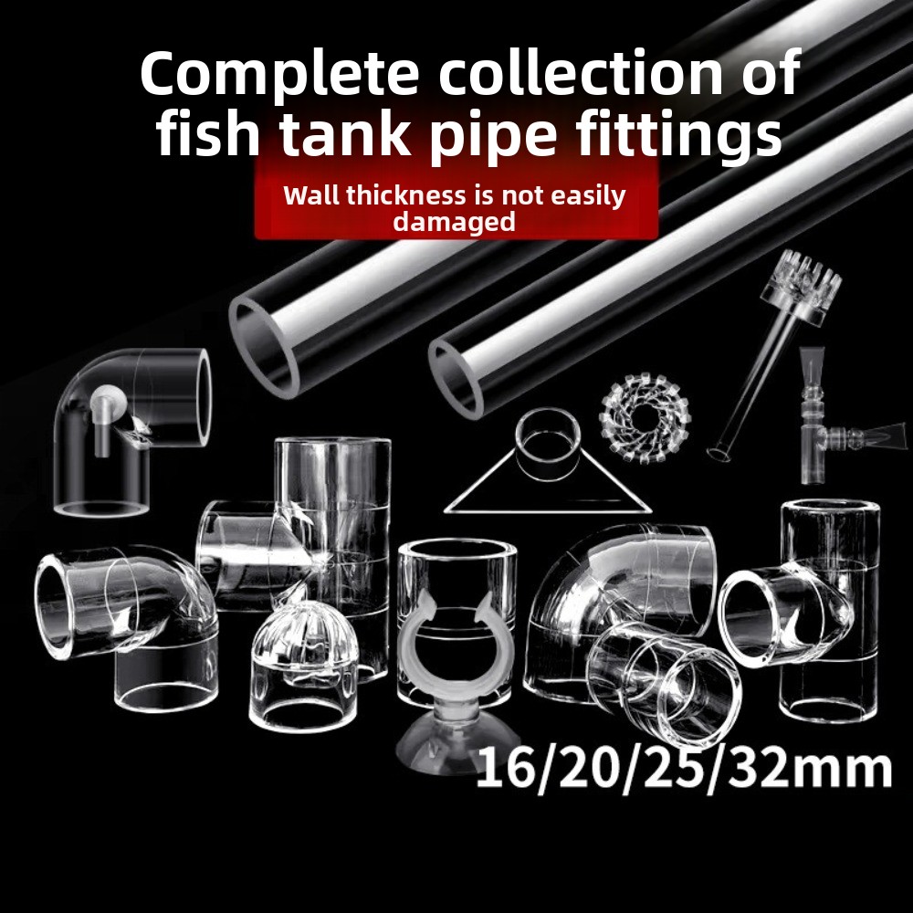 Aquarium Planted Tank Filter - Espumadera de acuario transparente DIY, tubo