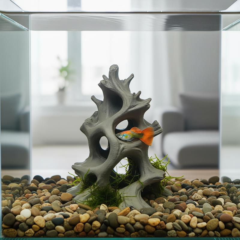 Aquarium Plant Substrate - Adorno de cueva para peces de