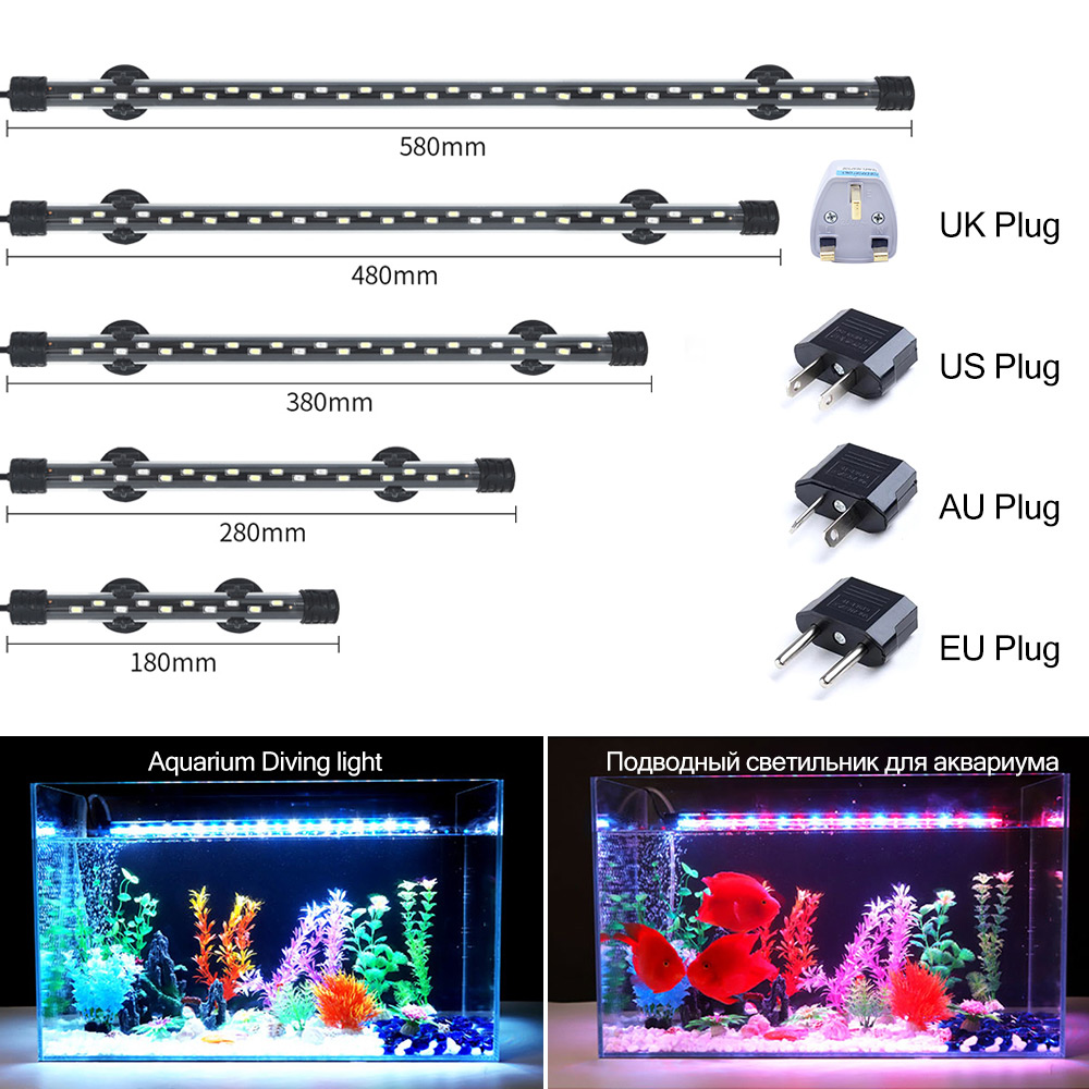 Aquarium Plant Substrate - Luz LED para acuario de 90-260V,