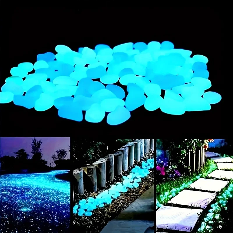 Plant Aquarium Pot - 100 piezas de piedras luminosas de