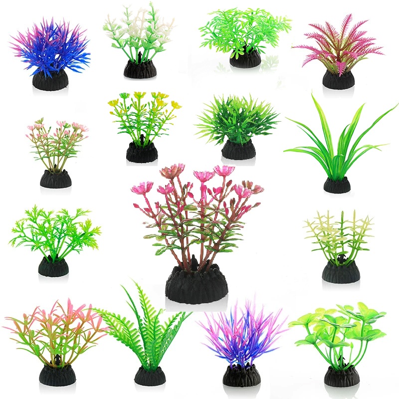 Aquarium Plant Substrate - Simulación de plantas artificiales de PVC,