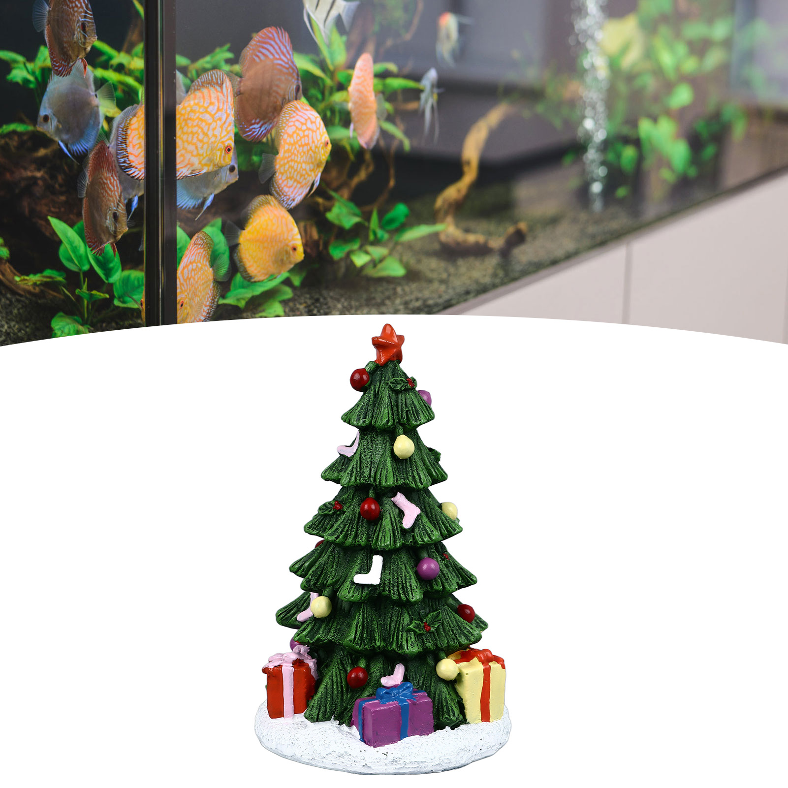 ZK20 Christmas Fish Tank Ornam - Aquarium Moss reseña y precio