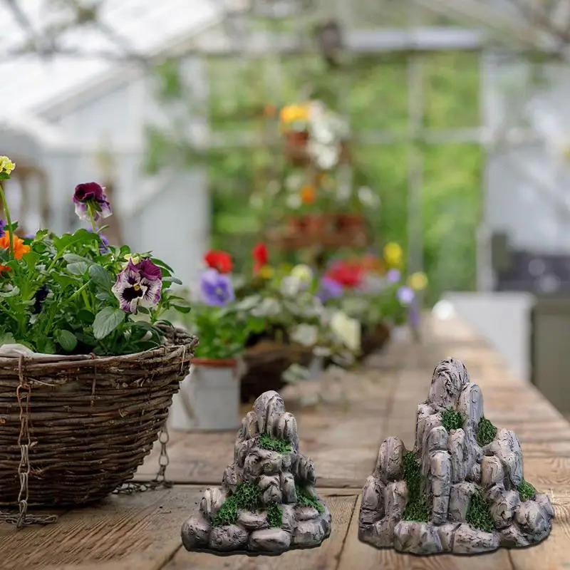 Mini montaña en miniatura de p - Aquarium Moss reseña y precio