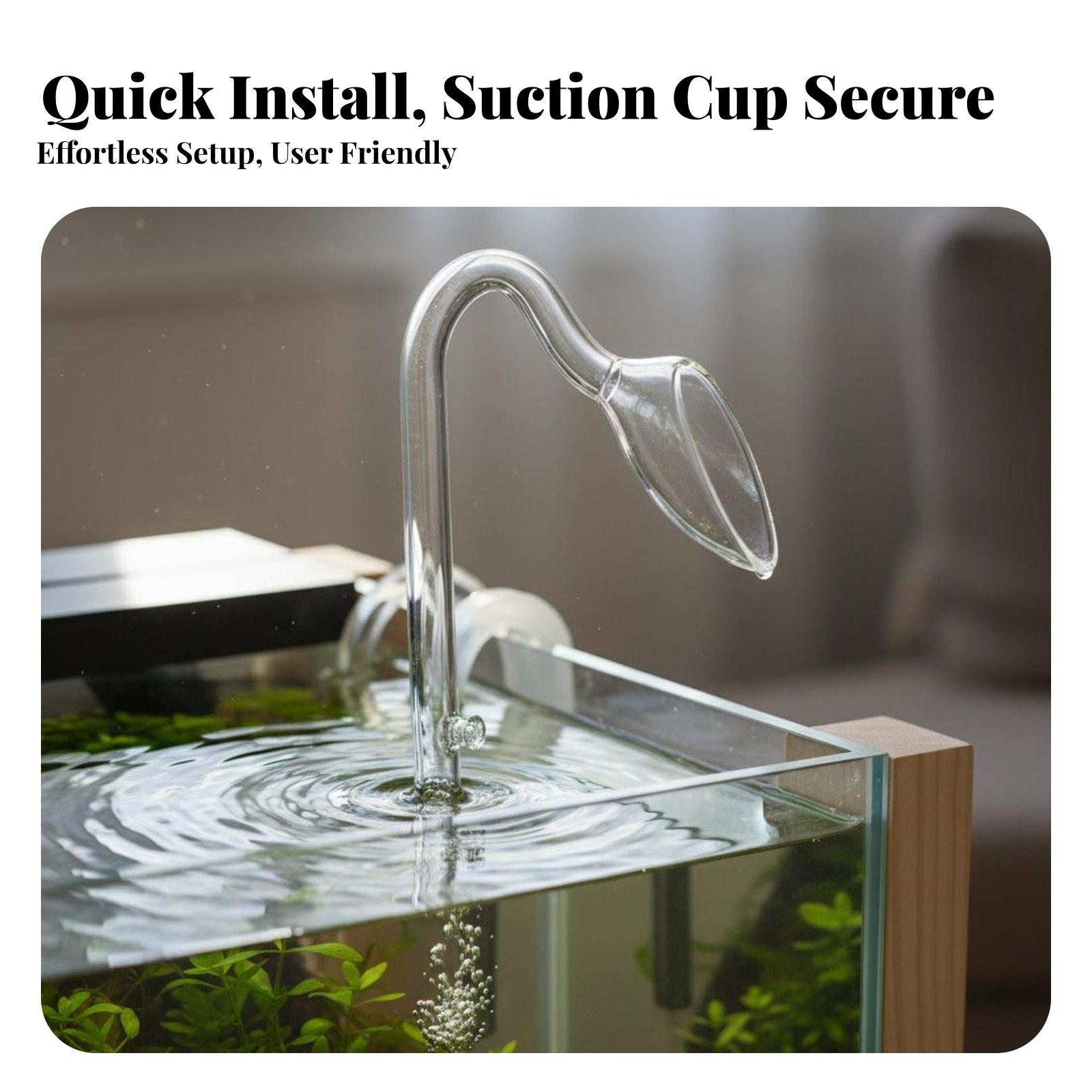 Tubo de vidrio tipo lirio para - Aquarium Planted Tank Filter reseña y precio