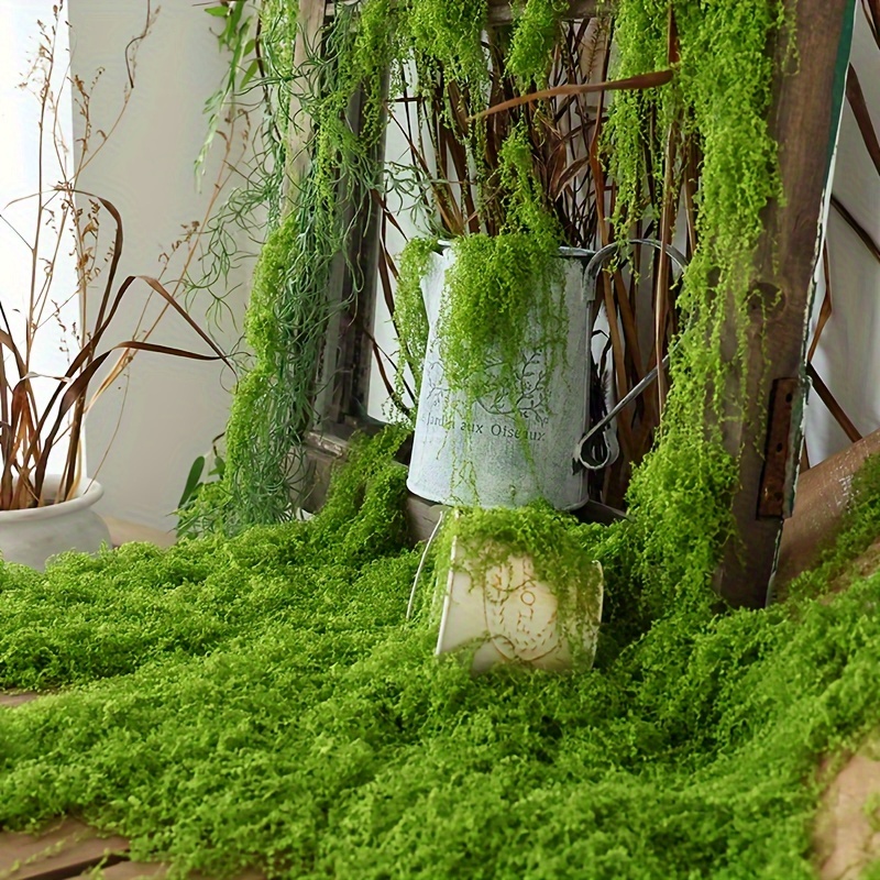 1 paquete de musgo artificial  - Aquarium Moss reseña y precio