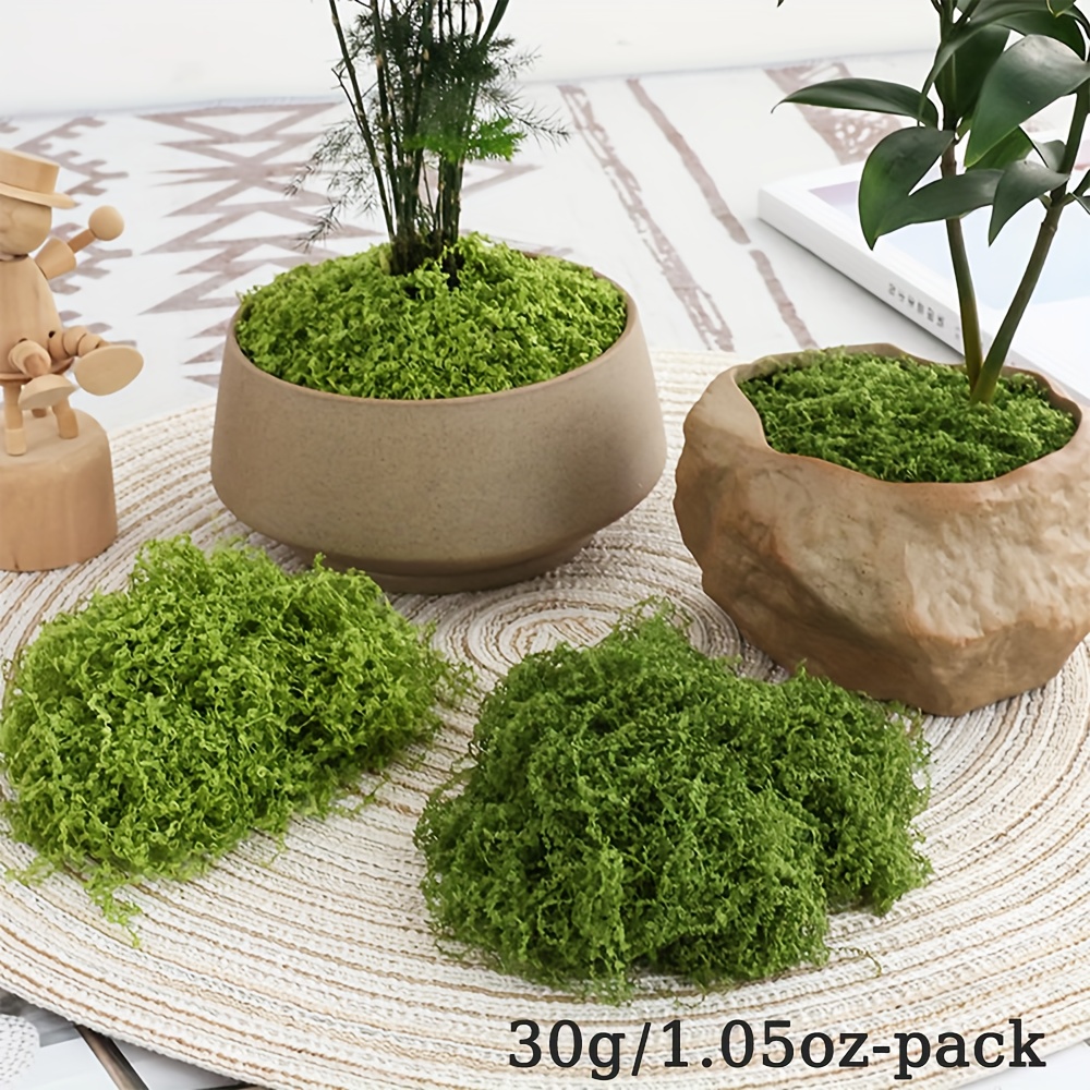 1 paquete de musgo artificial  - Aquarium Moss reseña y precio