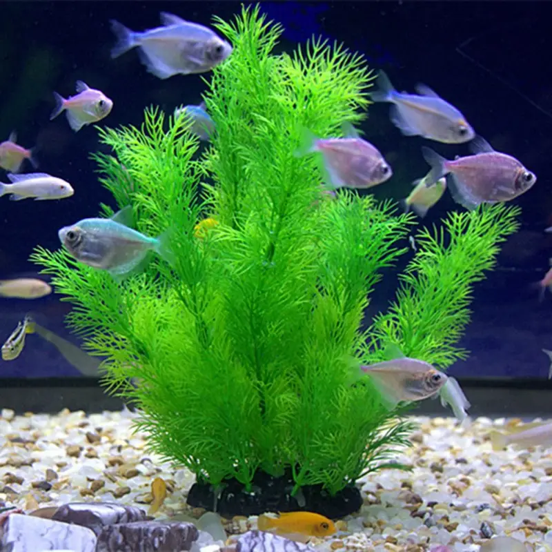 Plantas artificiales para deco - Aquarium Plant Substrate reseña y precio