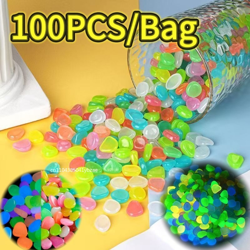 100-800 guijarros que brillan  - Plant Aquarium Pot reseña y precio