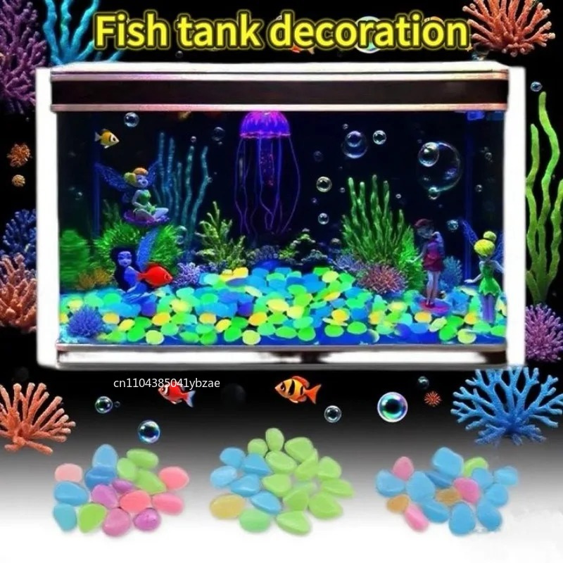 100-800 guijarros que brillan  - Plant Aquarium Pot reseña y precio