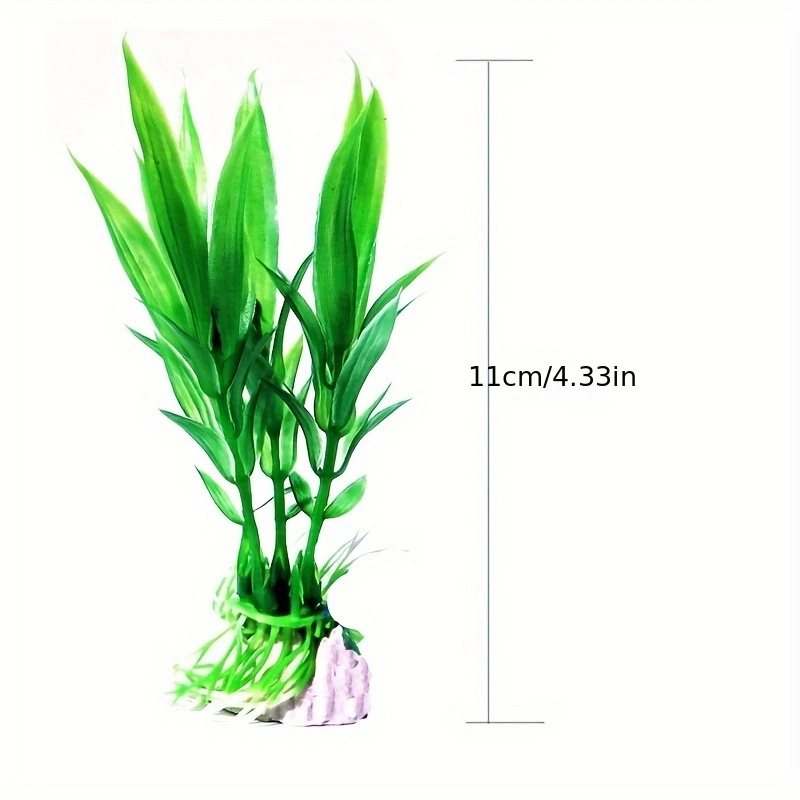 Plantas artificiales de plásti - Aquarium Plant Substrate reseña y precio