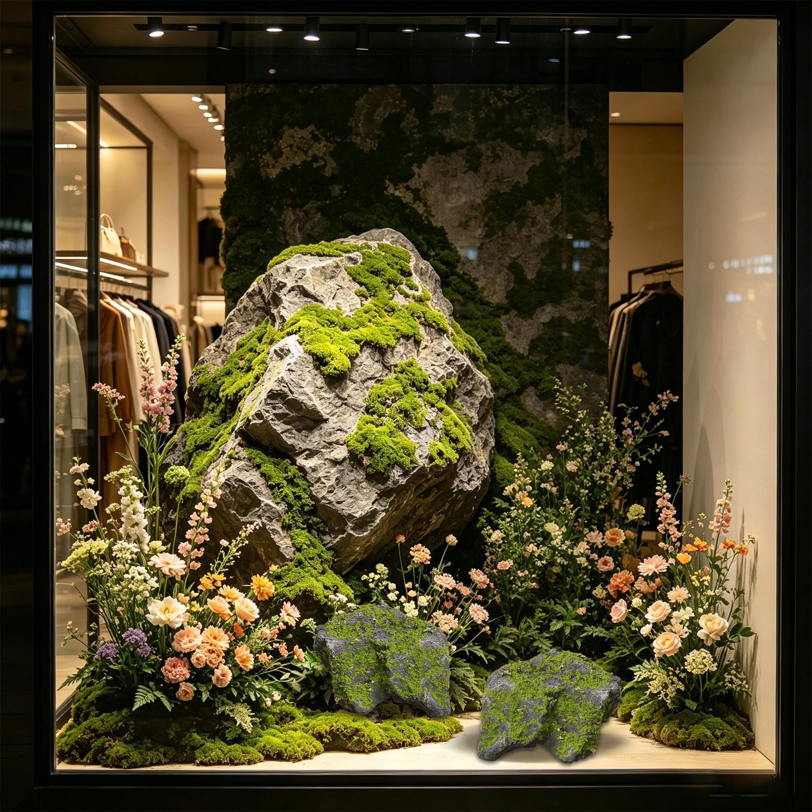 Rocas de imitación realistas c - Aquarium Moss reseña y precio