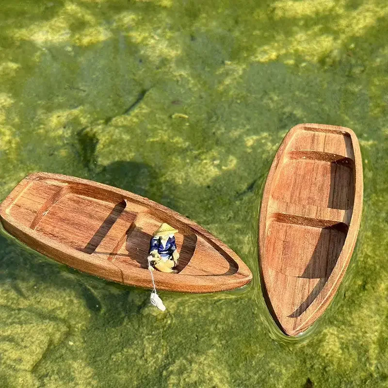 Barco de madera hecho a mano,  - Aquarium Plants Live reseña y precio
