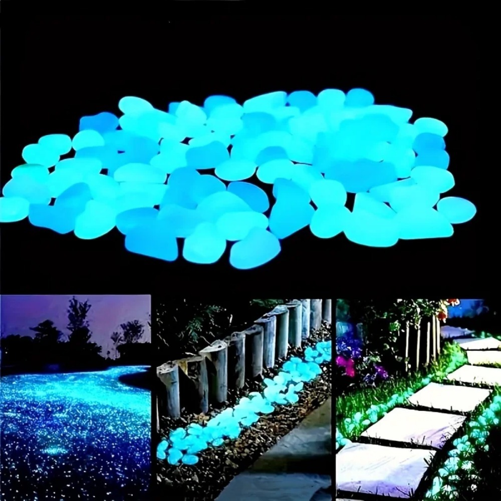 100 Uds. De guijarros que bril - Plant Aquarium Pot reseña y precio
