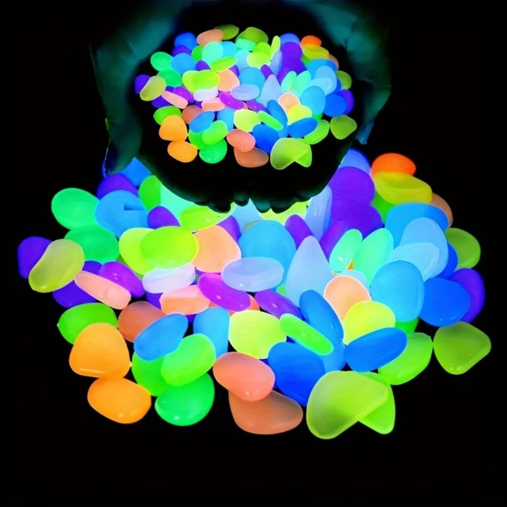 100 Uds. De guijarros que bril - Plant Aquarium Pot reseña y precio