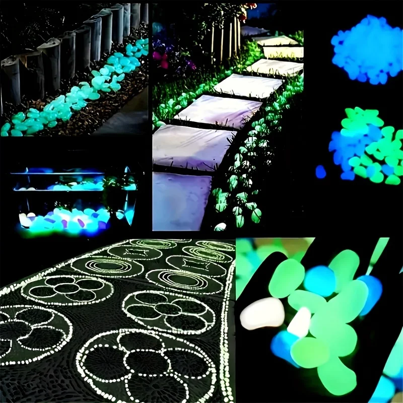 100 piezas de piedras luminosa - Plant Aquarium Pot reseña y precio