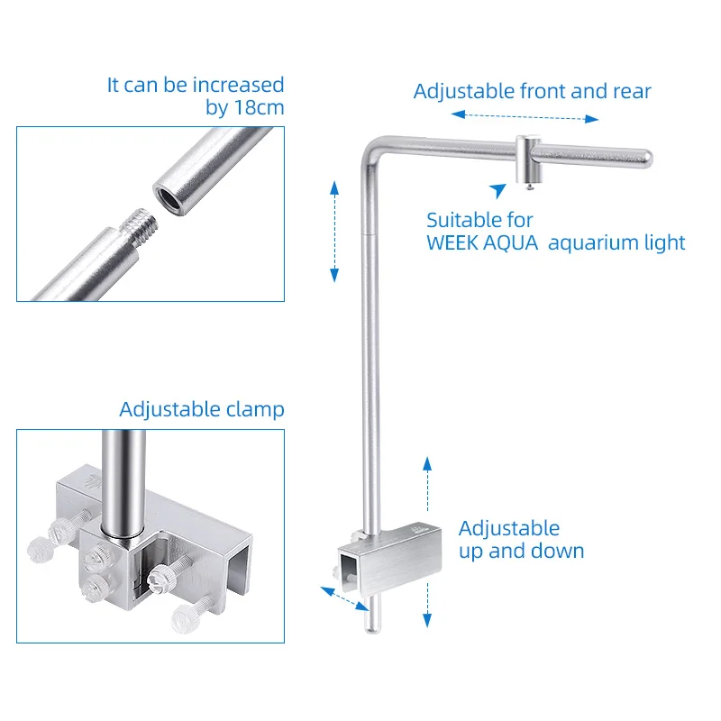 Soporte de luz Week Aqua Unive - Aquarium Plant Holder reseña y precio