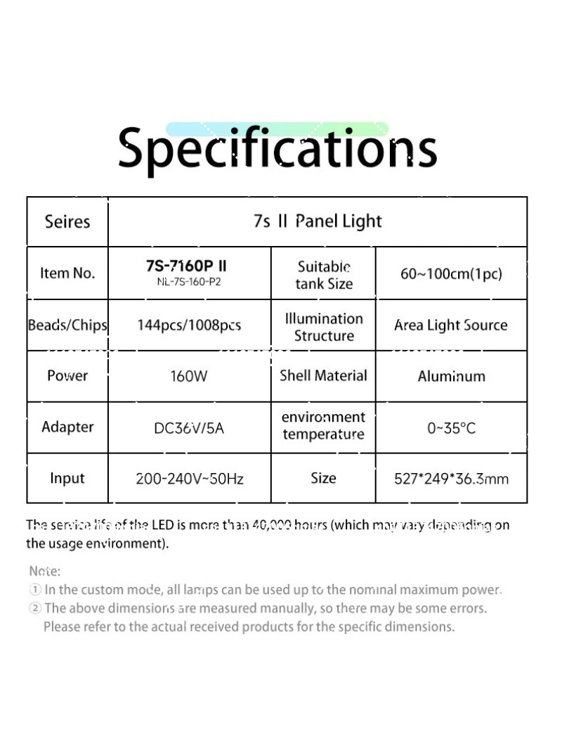 Luz LED para Acuario de 160W R - Planted Tank reseña y precio